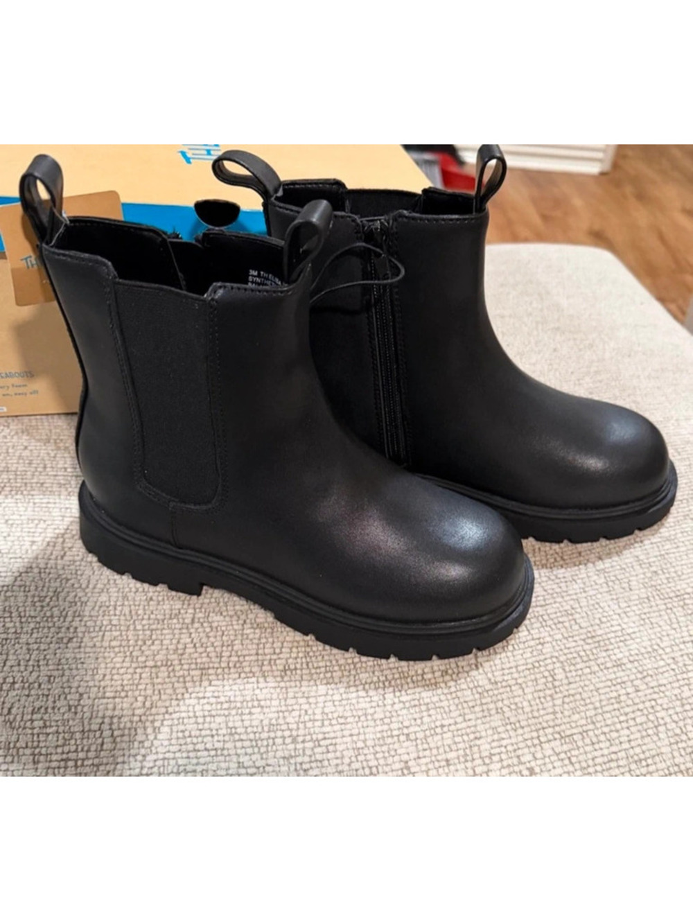 Black ankle boots